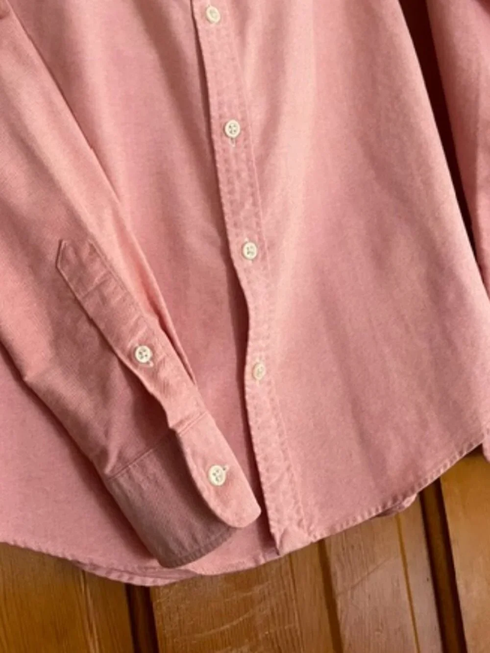 Ralph Lauren long-Sleeve Slim Fit Oxford Button-Down Pink Boys Shirt